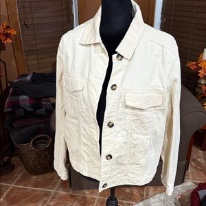 NWT Corduroy Cream Jacket